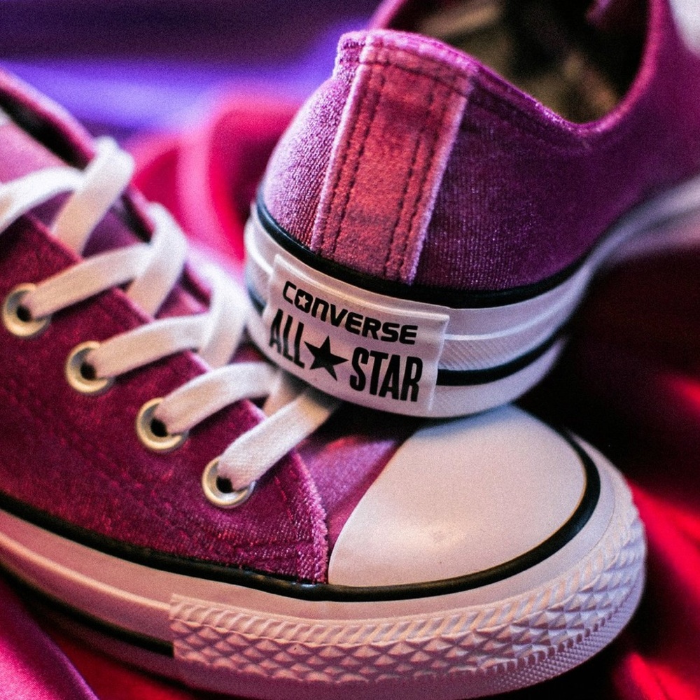 Converse womens shoes sapphire pink new - Picture 3 of 3